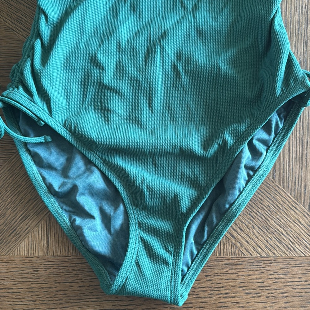 BLEU PIQUE OLE SCOOP NECK ONE PIECE SWIMSUIT WITH FLOATING UNDERWIRE,SZ 6,$119 - Picture 6 of 11